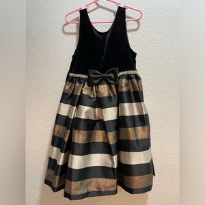 Girls Formal Dress 👗 Size 6, American Princess, Velvet Blacktop, 3 Layer Skirt